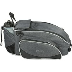 Haberland Pannier Rack Bag 2179423811 Bagāžas soma, pelēka/melna, 39 x 17 x 23 cm