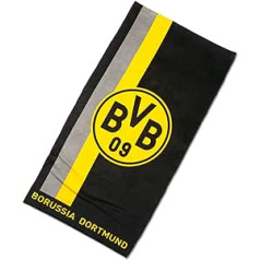 BVB dvielis ar logotipu svītrainā rakstā, 50 x 100 cm