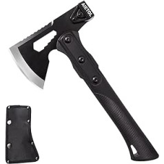 10.5 inch Survival Camp Axe, Camping Hatchet/Hammer Tool with Sheath