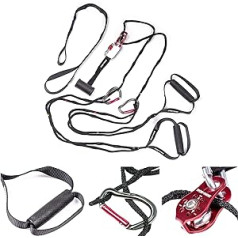 Sport-Thieme Sling Trainer Switch | Slinga trenažieris ar skriemeli | Regulējams virves garums | Durvju enkurs + strope + uzglabāšanas soma | Zīmola kvalitāte