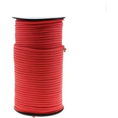 PSKOOK Paracord 550 lb Multifunctional 9 Strands Paracord Roll in 100 m, Bundle in 31 m, Tent Rope Ultimate Survival Parachute Cord Durable Lanyard (Red, 100 m)