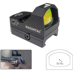 Maximtac Mini Reflex Sight / Red Dot 2 ar 8 gaismas līmeņiem + nakts režīma sarkano punktu vizieris rokas pistolēm, gariem ieročiem, liela kalibra piemērots