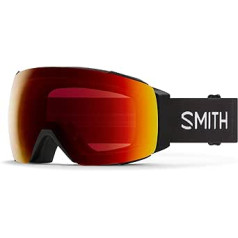 Smith Optics I/O MAG slēpošanas snovborda aizsargbrilles melnas 22 ChromaPOP sarkans spogulis saule