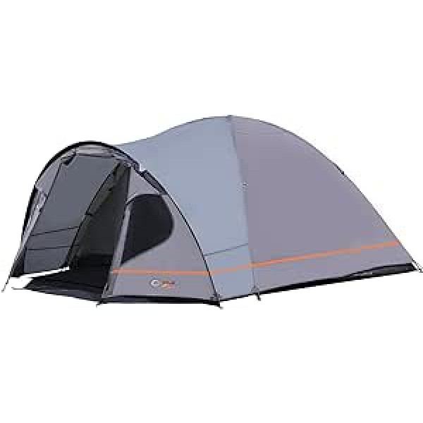 PORTAL Tent 3-4 Perosones Camping Waterproof 4000 mm Dome Tent with Awning Family Tent Festival Tent for Camping Travel Trekking Garden