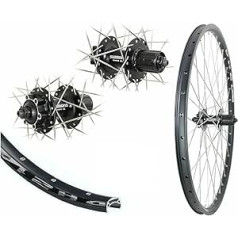 Aizmugurējais ritenis 28/29 collas 21-622 DH21 disks melns Shimano M475 disku bremzes 6 bedrītes 8.-9.-10 ātrumi