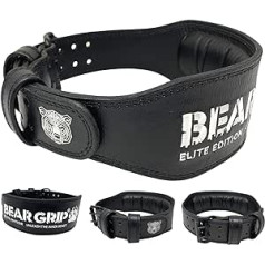 BEAR GRIP spēka josta - Elite Edition Premium dubultā tenisa svara celšanas josta