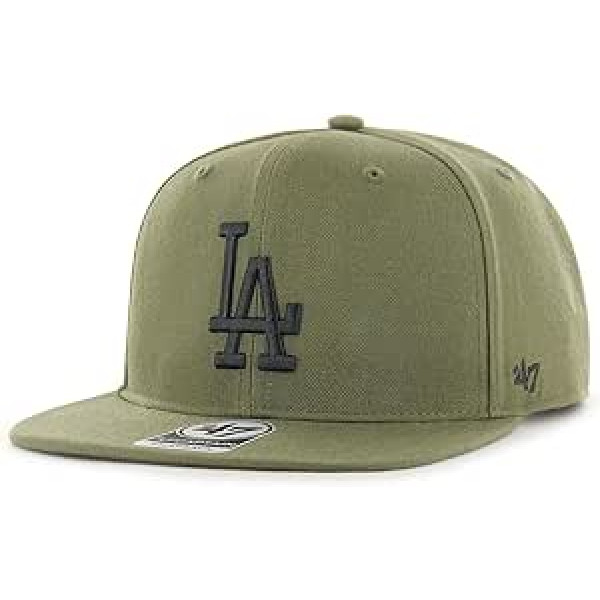 '47 Brand Snapback Captain Los Angeles Dodgers Sandalwood, olīvu