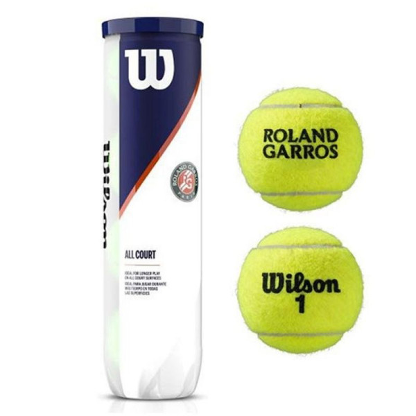 Wilson Roland Garos All Court 4 WRT116400 tenisa bumbiņa / dzeltena
