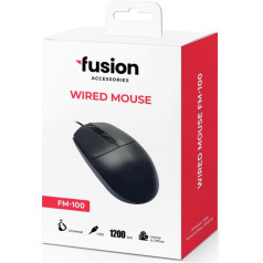 Fusion FM-100 optical mouse | 1200 dpi | black