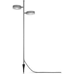 REV Lumus 210 āra lampa ar kabeli, dārza apgaismojums, balkona dekorēšana, dārza dekorēšana, 12 W, 1000 lm, 3000 K, IP44, melns