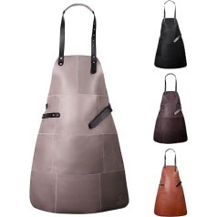 Livorio Barbecue Apron Leather High Quality Leather