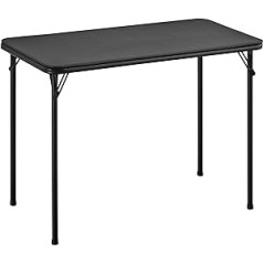 BOOSDEN saliekamais galds, daudzfunkcionāls galds, saliekamais galds kā kempinga galds, dārza galds, balkona galds, pusdienu galds, darba galds, saliekams galds, 38,2 x 18,3 x 27,6 collas