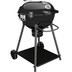 Outdoorchef Kensington 570 Ulin kokogļu grila diametrs 54 cm, 6 personu grila ogles, mobilā tējkanna ar vāku iekšpagalmam/dārzam/balkonam, ietver 6 degvielas pastas