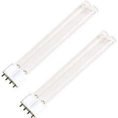 18W/2G11 Tube Lamp Pond Filter, Replacement UV Bulb Lamp for Pond Filter UV-C, Pack of 2