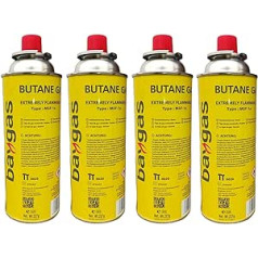 baygas 227 g Butāna gāzes kasetne Camping Gas Butane Gas MSF-1a gāzes plītīm, gāzes apkurei, gāzes deglim, nezāļu deglim (28)