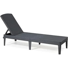 Allibert sun lounger Jaipur incl. Overlay, graphite