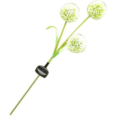 OSALADI 3 LED Patio Lights LED Dandelion Shaped Lamp Landscape LED Lights Outdoor Decor Outdoor Solar Powered Lights LED Solar Lights Ground Plug Night Light