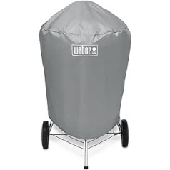 Weber 7176 Grill-Abdeckhaube für Holzkohlegrills mit einem Durchmesser von 57 cm, Grau, 15,9 x 22,7 x 3,8 cm