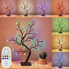 Vanthylit LED Kirschblüte Baum Licht, RGB Bonsai Baum für Halloween Weihnachten Zuhause Schlafzimmer