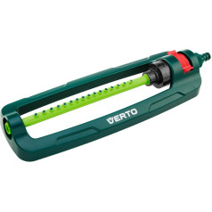 Verto Oscillating sprinkler, spraying area 12x18 m, 16 spray nozzles, nozzle clearing needle