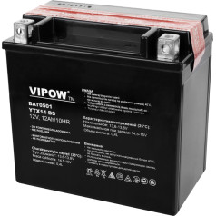 VIPOW MC tipa akumulators motocikliem 12V 12Ah