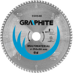 Graphite Saw blade, Widia, 254 x 30 mm, 80 teeth, universal