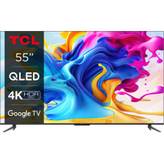 TCL 55 collu Qled GoogleTV televizors DVB-T2/C/S2 H.265 HEVC