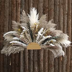 Pampas Grass Decorative Dried Flowers, Natural Pampas Grass, Wedding Party Bounque Decoration, Dried Plants (Floral-2)