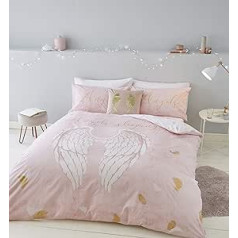 Catherine Lansfield Angel Wings 52% poliesters 48% Cotton Rose Double