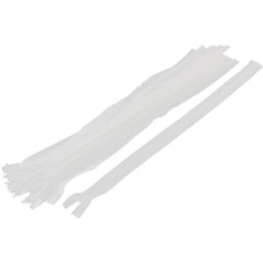 tiekimo žemėlapis Nylon Unsichtbarer Reißverschluss Reißverschluss Verschluss 35,6cm 20PCS Weiß de