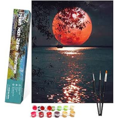 Bougimal paint by numbers kit for adults