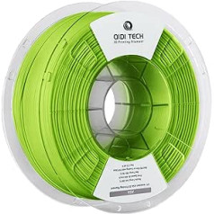 QIDI TECH ASA kvēldiegs 1,75 mm zaļš, 3D printera kvēldiegs ASA 1 kg spole (2,2 mārciņas), augsta UV izturība, zema smaka, lieliski piemērota āra funkcionālo daļu drukāšanai, piemērots lielākajai daļai FDM 3D printeru