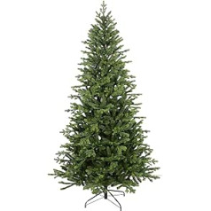 Giulia Grillo Artificial Christmas Tree Slim 180 cm Thick, 2054 Branches, Slim Luxury Green Christmas Tree with Realistic Tips, PE/PVC, Green