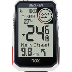 SIGMA Sport ROX 4.0 balts velosipēdu dators bezvadu GPS un navigācija, ieskaitot GPS stiprinājumu āra GPS navigācija ar augstuma mērīšanas krāsu: balta