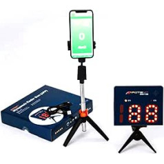 Potent Hockey Training - Speed Radar Gun 2.0 w APP Support - Messen Sie die Schussgeschwindigkeit für jede Sportart - Hockey, Baseball, Tennis, Golf