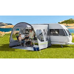 BERGER Sigma II Awning Caravan with UV Protection 50+, Water-Repellent Bus Awning, Sun Canopy, Wind Protection and Rain Cover for Car/Caravan