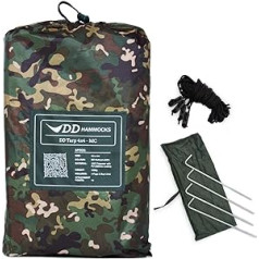 DD Tarp 4m x 4m MC (Multicam) - Lightweight Tarpaulin/ Bache