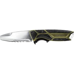 Gerber CrossRiver Combo Knife Freshwater 30-001454 Stainless Steel Olive / Black Blade Length 4.1