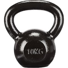 Amazon Basics - Melns čuguna Kettlebell 10kg