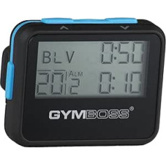 Gymboss intervāla taimeris un hronometrs BLACK-BLUE Soft COATING