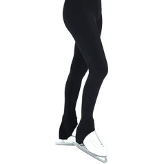 Whlucky sieviešu slidošanas bikses grīdas melna spandeksa dzija ar augstu elastību treniņu apģērbs klasiskās garās bikses daiļslidošana