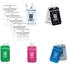 5 x Geocaching TravelBug+ 5 x Pendants QR Code Travel Tag Geocoin Trackable