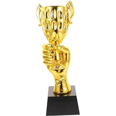 INOOMP Resin Trophy Ornament Rotaļlieta Daudzfunkcionāls Sporta Kauss Mazā Trofeja Kompakts Sporta Kausa trofeja piešķirta Delikātā balva Trofejas Sporta trofejas aksesuāri Zelta bērnu kristāls