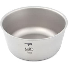 Keith 550 ml titanium bowl camping bowl outdoor bowl