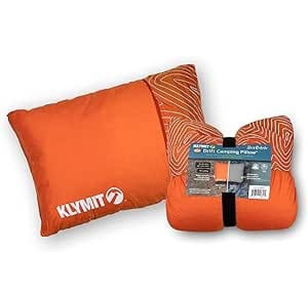 Klymit Unisex drifta kempinga spilvens, oranžs, parasts