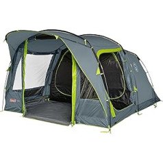 Coleman Tent Vail 4/6, Ģimenes telts 4/6 personām, liela kempinga telts ar 2/3 īpaši lieliem guļamtelpiem un vestibilu, ātri uzstādāma, ūdensizturīgs HH 4000 mm