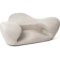 Alexia D371-E-066 Meditation Seat Dove Grey Fabric