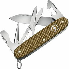 VICTORINOX Pioneer X Alox Limited Edition 2024. gada kabatas nazis, 9 funkciju šveicē ražots daudzfunkciju rīks ar šķērēm, komplektā ietilpst dāvanu kastīte Terra Brown