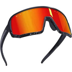 NAKED Optics VOLT Sports Glasses, Bike Glasses, UV400, TR90 Frame, Interchangeable Lenses and Removable Glass Frame