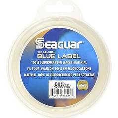 Seaguar Blue Label Fluorocarbon makšķerēšanas auklas līderis Neticami triecienizturība un nodilumizturība, ātri grimstoša dubultā struktūra, kas nodrošina izturību un maigumu